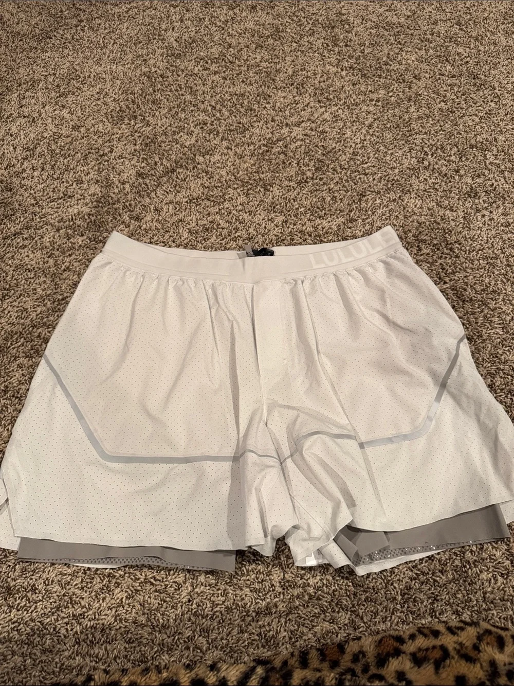 Men’s White Lululemon Shorts